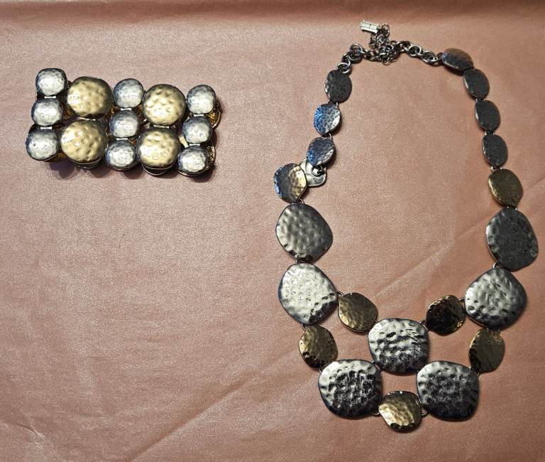 Gold and Silver jewellery set