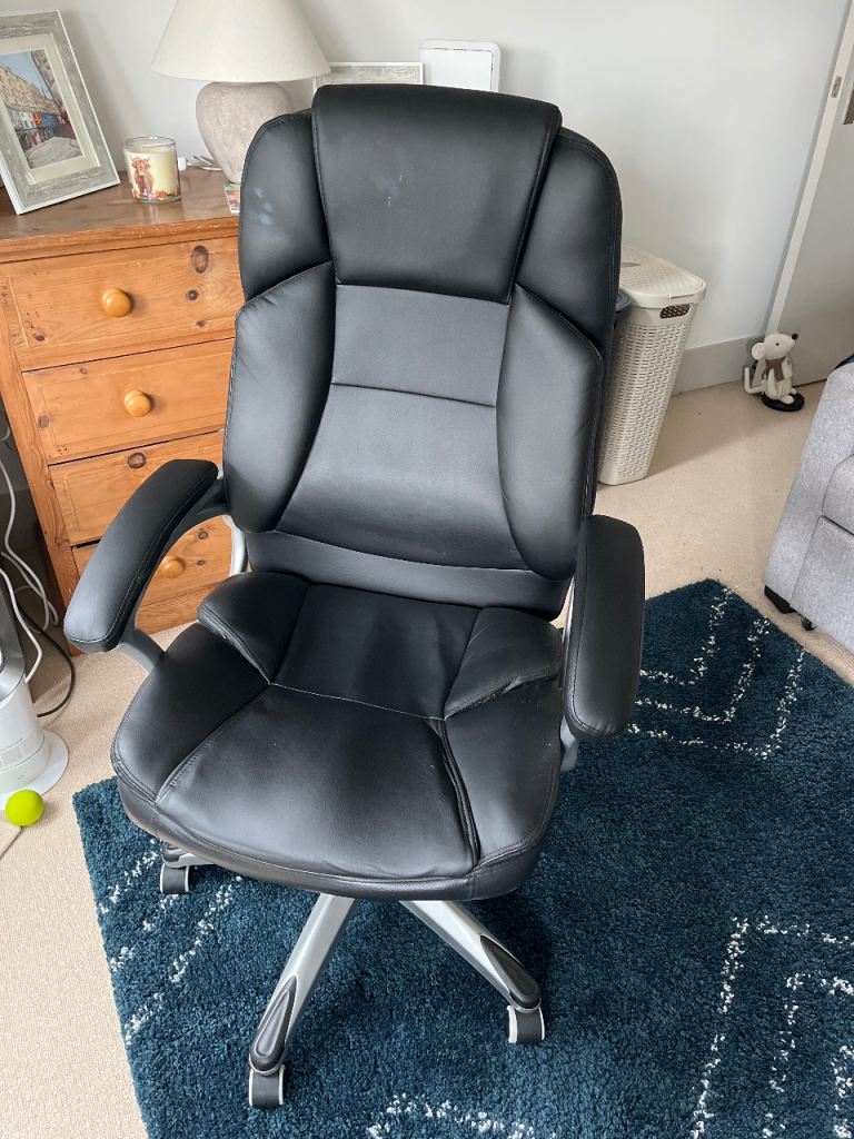 Leather desk chair 