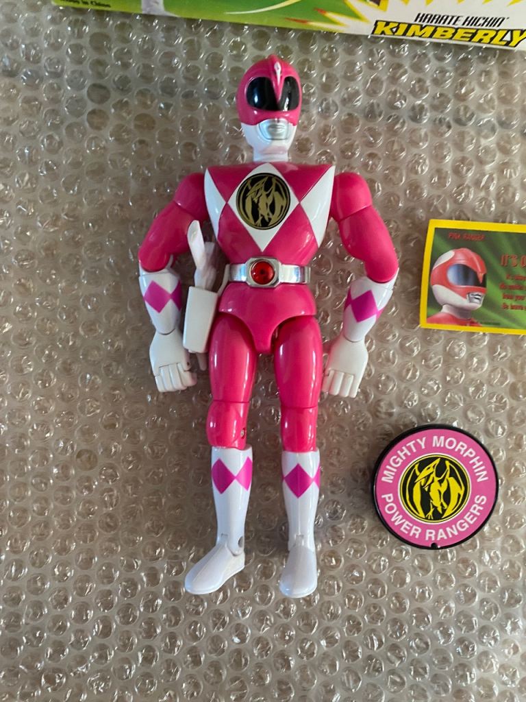 Power Rangers Karate Action Kimberly Pink Ranger Deluxe 8” Size Bandai 1994