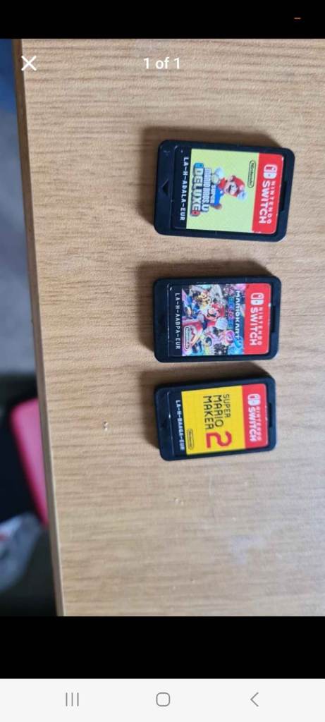 Nintendo switch games x3