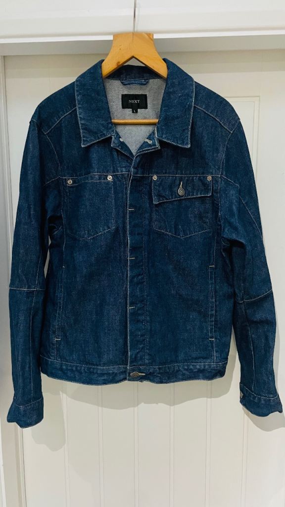 image for Men’s denim jacket from Next, size large