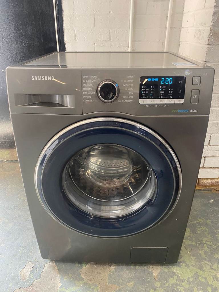 🚐Samsung Grey 8KG EcoBubble Washing Machine 