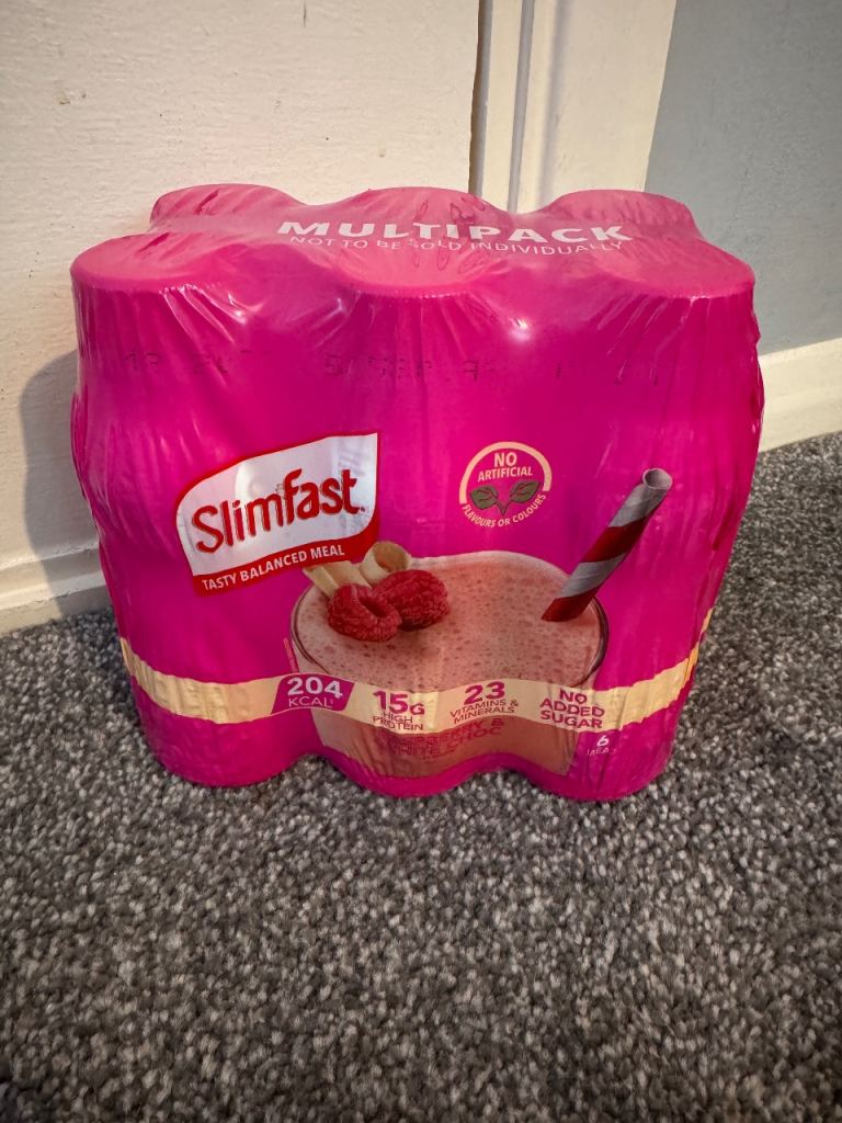 Slimfast Raspberry and white chocolate Meal Replacement Shakes – Multipack