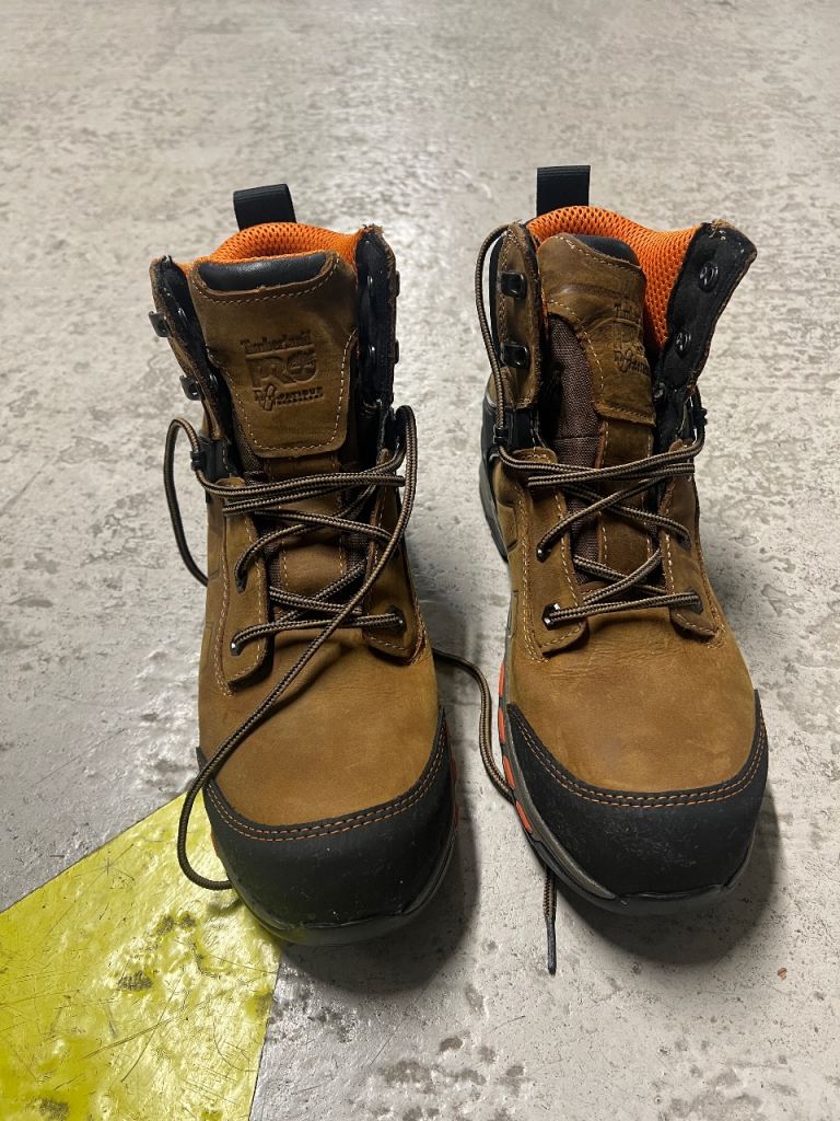 Timberland Safety Toe Boots Size 8