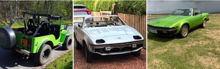 Triumph Tr7 Rolling shell with V5