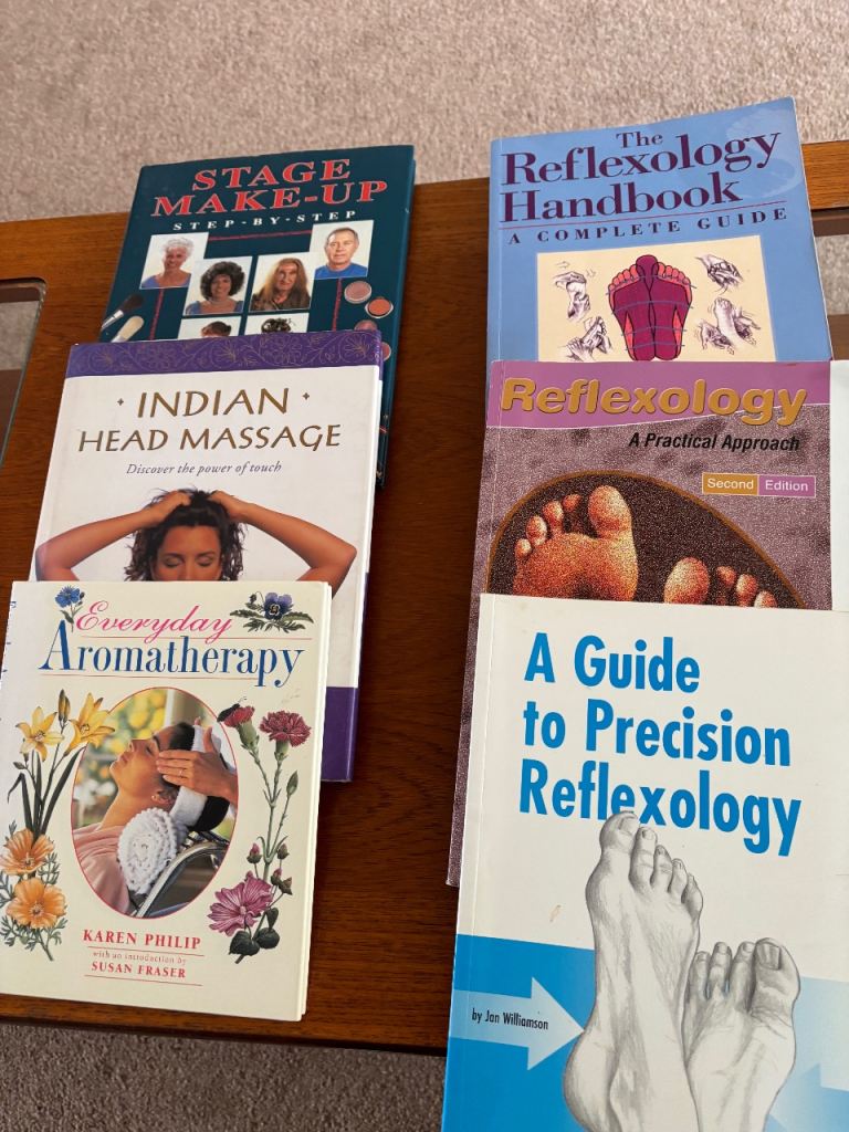 Selection of Books: Reflexology, Massage, Aromatherapy, Make-Up
