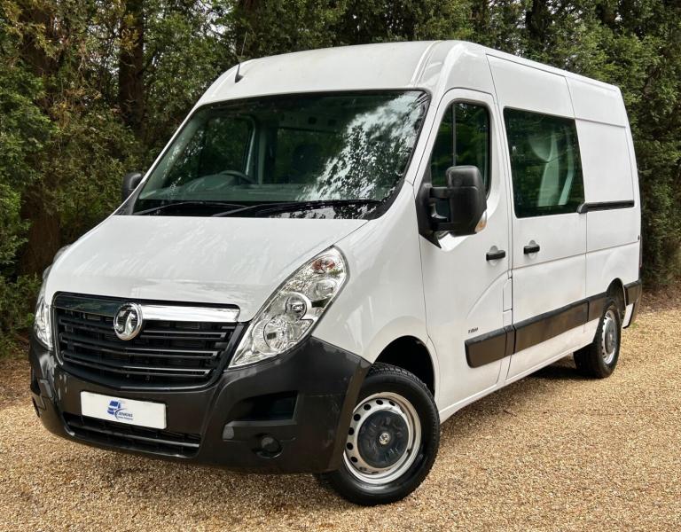 68(18) VAUXHALL MOVANO 3500 L2 H2 7  Seat Crew Van FWD 2.3 Turbo D Eu6 Just 20K!
