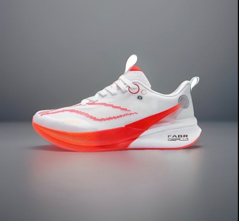 FABR White & Red Running Trainers – NEW