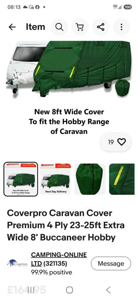 Caravan cover