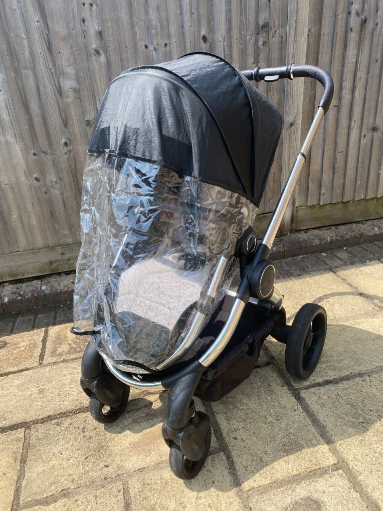 iCandy Peach Chrome Pushchair and Carrycot – Beluga