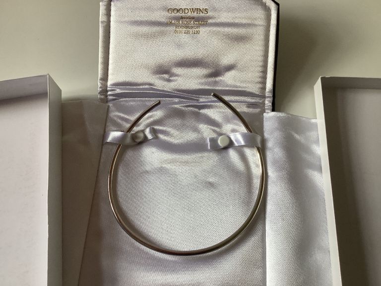 Solid Sliver Choker Necklace