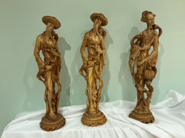 Vintage Chinese Resin Sculptures 