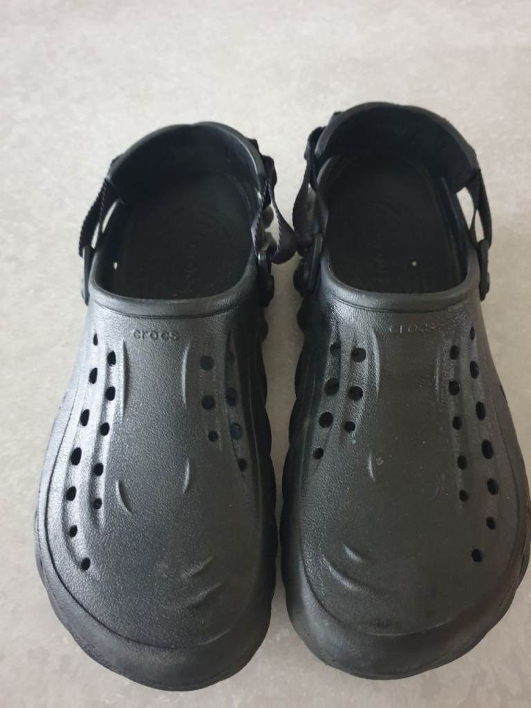 Crocs Black Clogs – Good Condition. Size 12uk