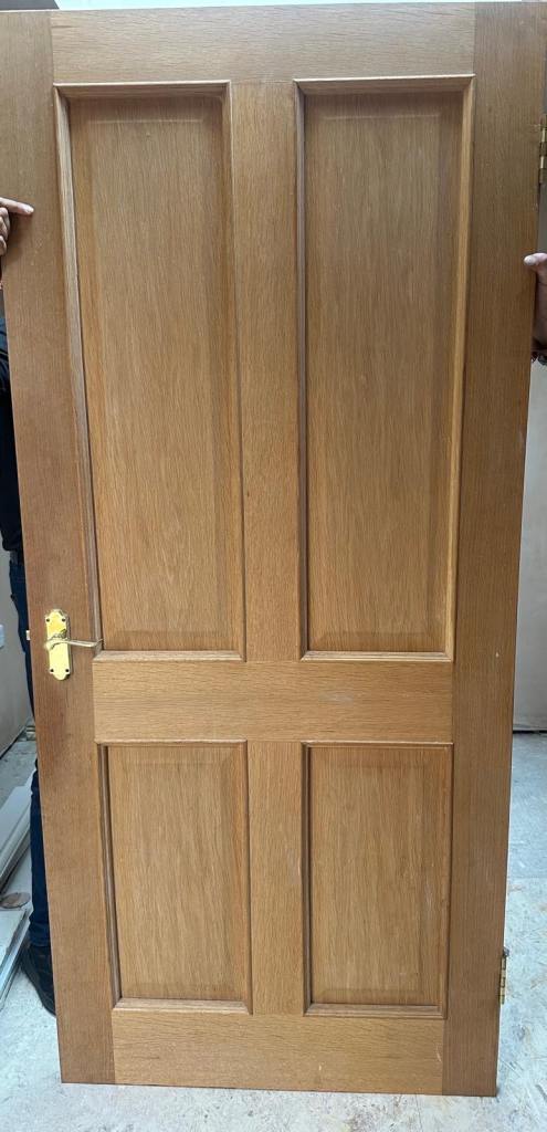 Oak Veneer fire door wheelchair accessible