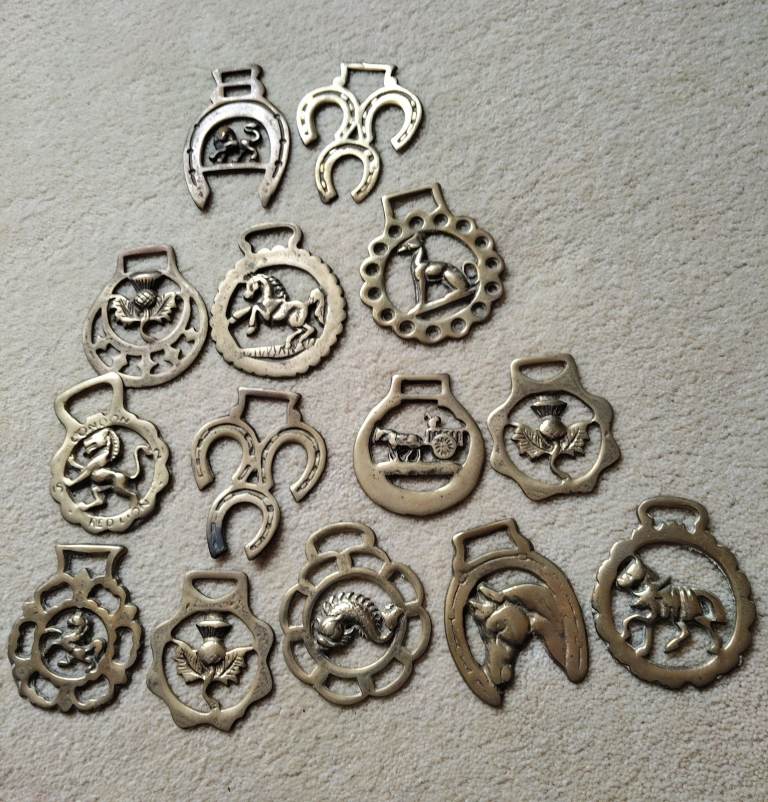 VINTAGE HORSE BRASSES 