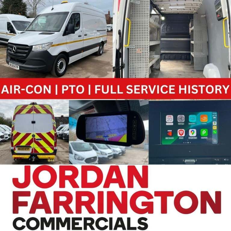 2020 20 reg MERCEDES BENZ SPRINTER 2.1 316 RWD UTILITY SPEC WORKSHOP VAN **A/C**