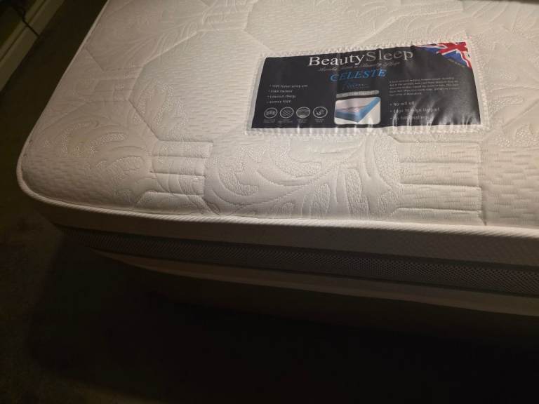 Large Emporer 7ft x 7ft Divan bed base and mattress ONLY AVAILABLE UNTIL 1/6/2026
