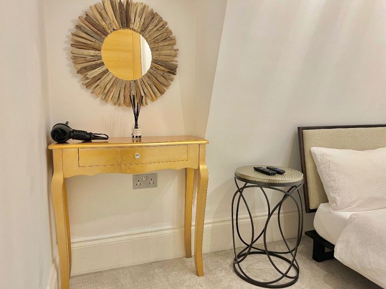 Gold Console table new 
