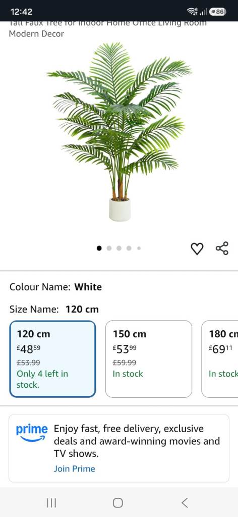 New 120cm Tall Faux Palm Tree for Indoor Decor