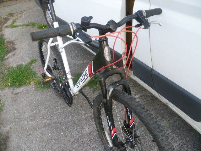 Bicycle with a large frame