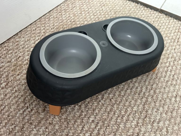 Dog/Cat bowls set -Grey 