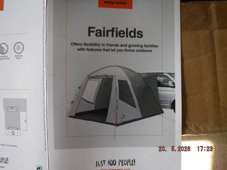 Campervan drive away awning. Easycamp Fairfields. New.