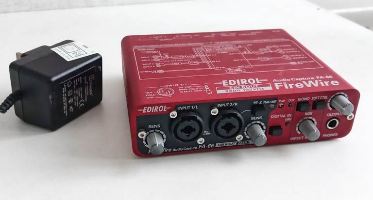 Roland FA-66 Audio Interface – 6-Channel, Studio, XLR, Midi, Firewire, RCA, Recording, Stereo, Mono