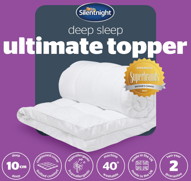 image for Silentnight Ultimate Deep Sleep 10cm Mattress Topper Double Bed