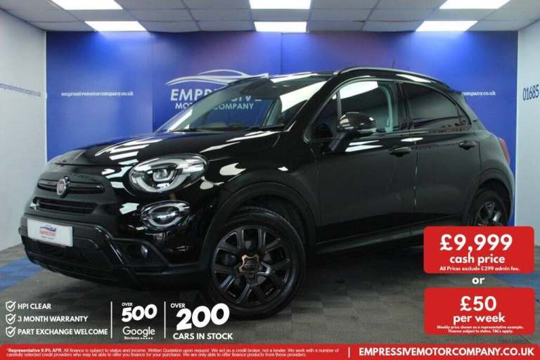 2019 69 FIAT 500X 1.0 FIREFLY TURBO S-DESIGN SUV 5DR PETROL MANUAL EURO 6 (S/S)