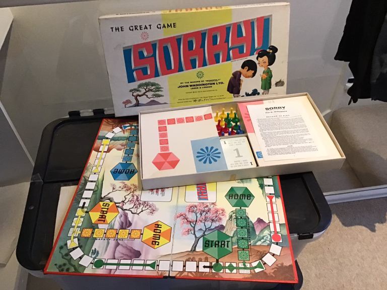 Sorry, vintage 1970 board game