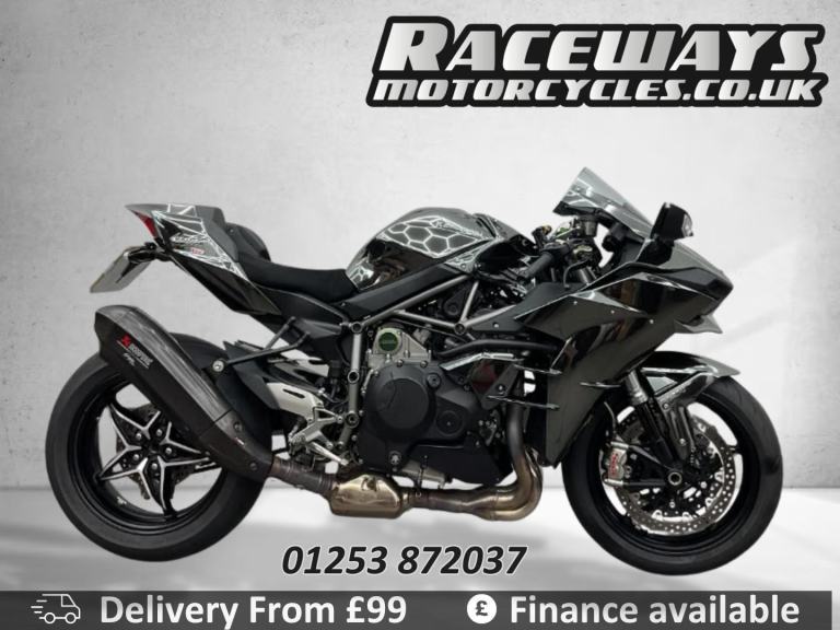 KAWASAKI NINJA H2 2016 66 REG 6,554 MILES SILVER USED MOTORCYCLE 998CC