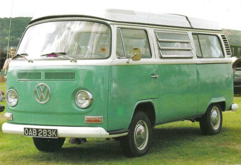 01. A framed magazine original featuring 1972 VW/Volkswagen Camper Reg OAB283K