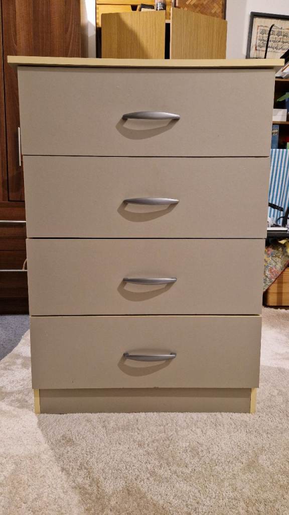 image for 4 Drawer Matt Grey Chest Of Drawers free local delivery
