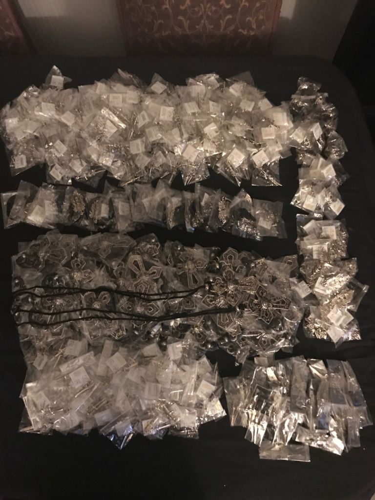 Fashion jewellery 385 items job lot gothic/ hallowe’en New