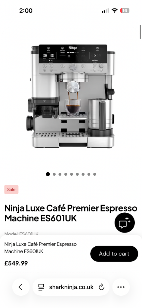 CAN HAND DELIVER,RRP £550 NEW SEALED Ninja Luxe Café Premier coffee Espresso Machine 3 AVAILABLE 