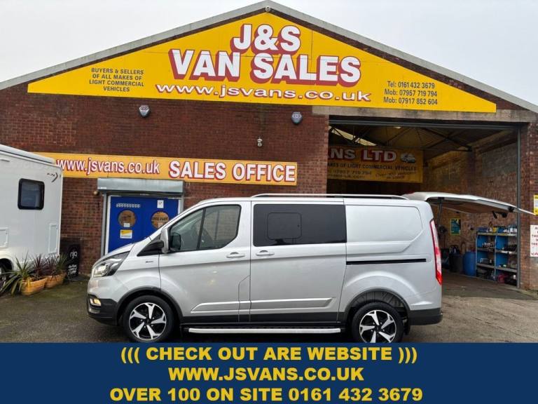2021 21 FORD TRANSIT CUSTOM CREW CAB £16995 + VAT STOCKPORT / MANCHESTER D