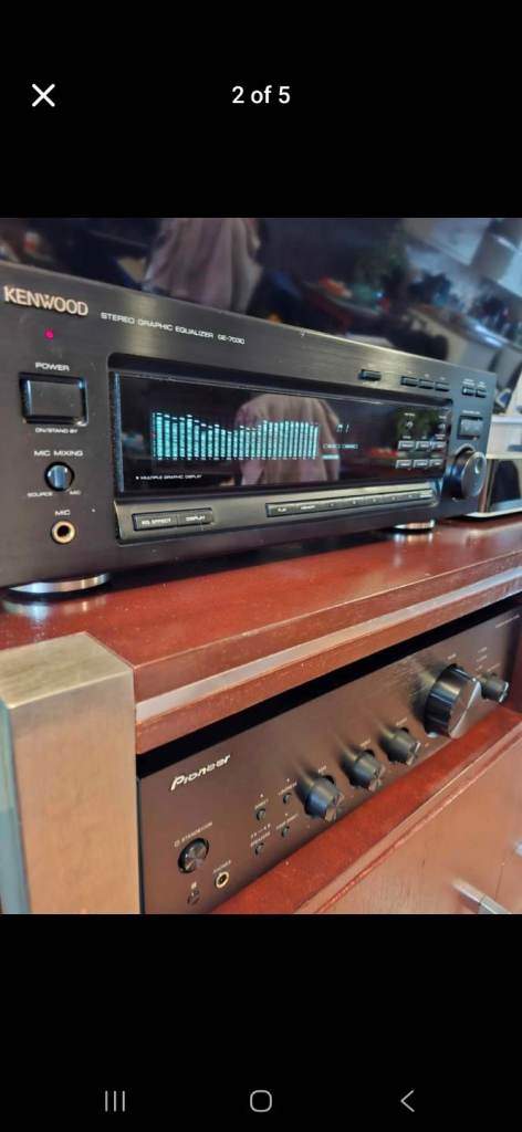 HI-FI KENWOOD GE-7030 GRAPHIC EQUALISER WITH SPECTRUM ANALYZER VGC