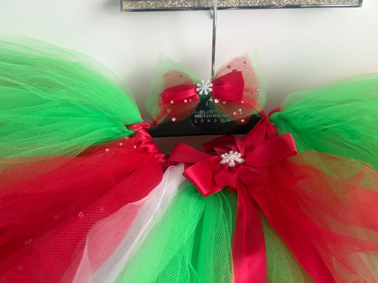 Girls christmas tutu elastic waist