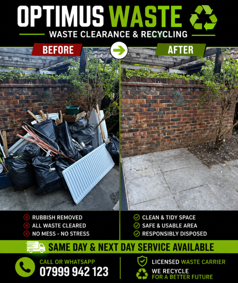 Rubbish & Waste Removal Hackney Same Day Clearance | Fast & Reliable