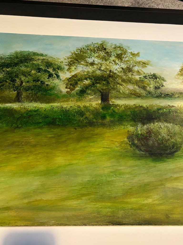 Large Painting By Alisa Read 65” Corner to Corner 