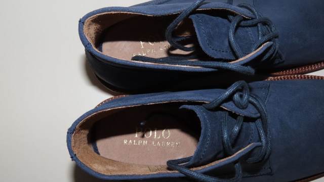 Polo Ralph Lauren Torrington Navy Blue Suede Chukka Boots UK  display picture 1