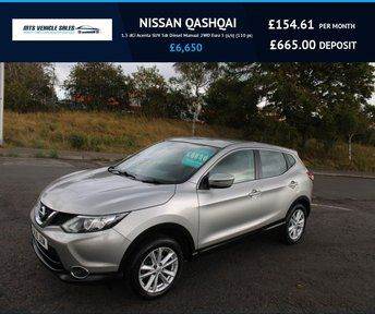 NISSAN QASHQAI 1.5 DCi ACENTA 2015,Bluetoorth,Cruise Control,74mpg,£20 Road Tax,F.S.H