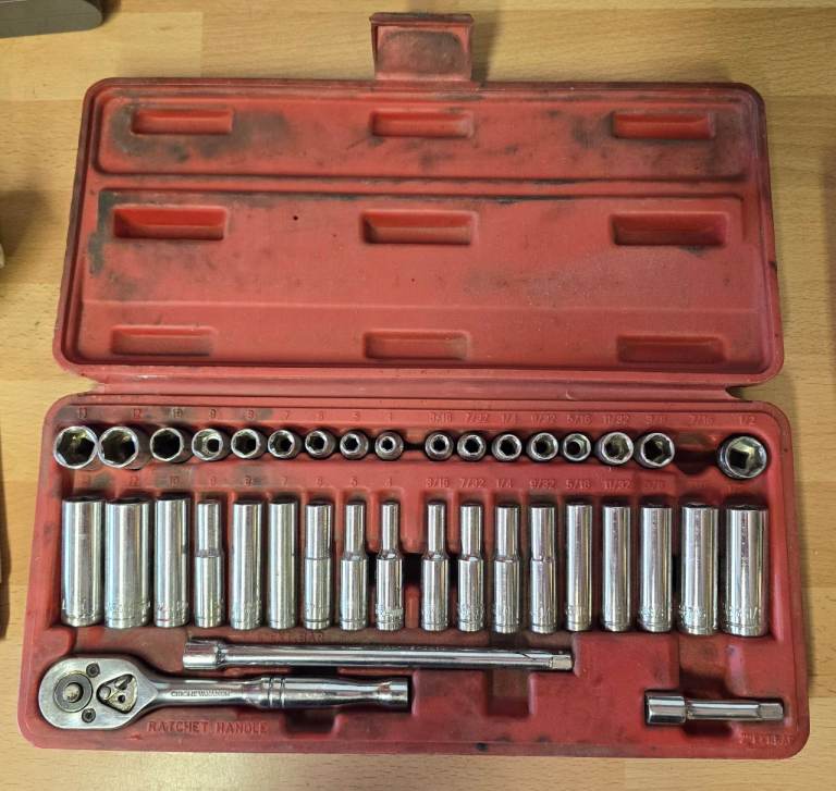 Clarke Pro 380 39 Piece Metric/Imperial Socket Set, Up to 13mm & 1/2 Inch