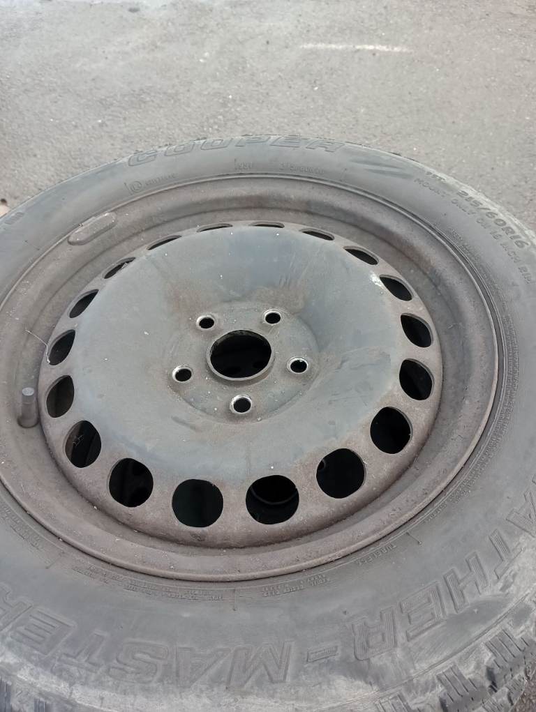 Skoda VW Audi steel wheels with tyres 