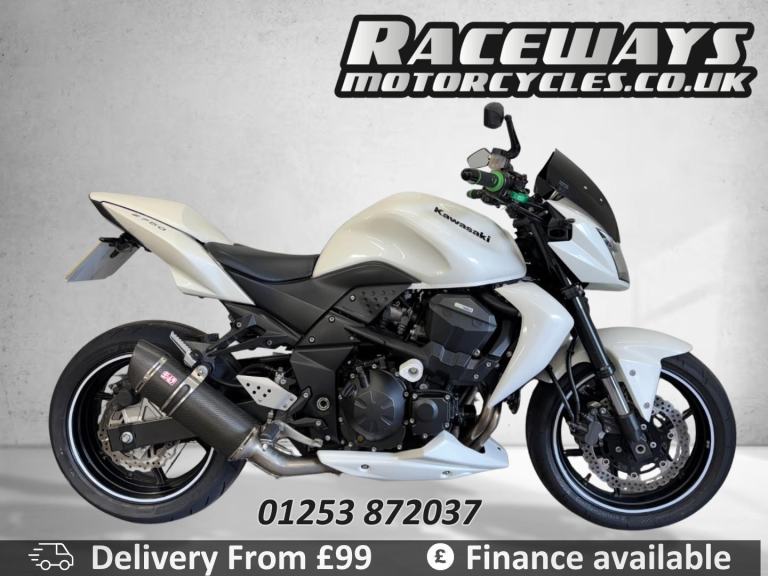 KAWASAKI Z750 WHITE 2011 61 REG 13,036 MILES 748CC USED MOTORCYCLE