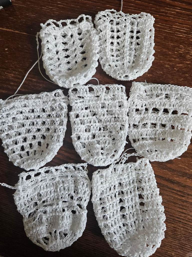 Hand Crochet Jute Easter Chicken Eggs Bunting for Window and Camper