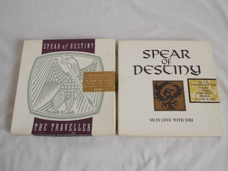 Spear Of Destiny The Traveller So In Love With You 7" Vinyl Ltd Edition Box Set