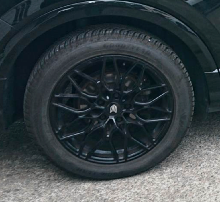 Fox FX9 17" Black Alloy Wheels & Goodyear Tyres - Audi TT A4 VW Golf All track Skoda Octavia Scout