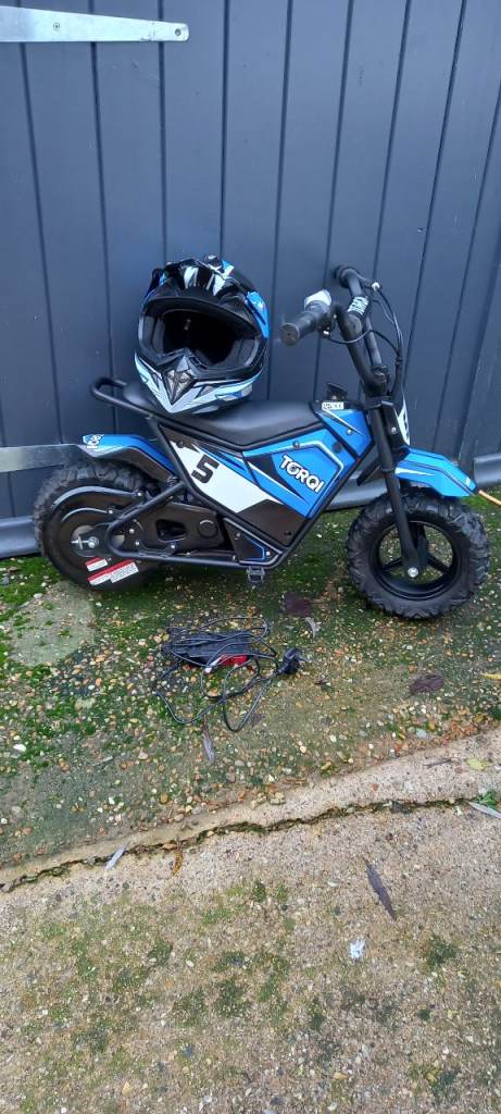 Childrens electric motocross bike torqi e-250 evo