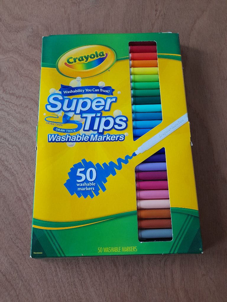 Brand new crayola 50 super tips washable markers 